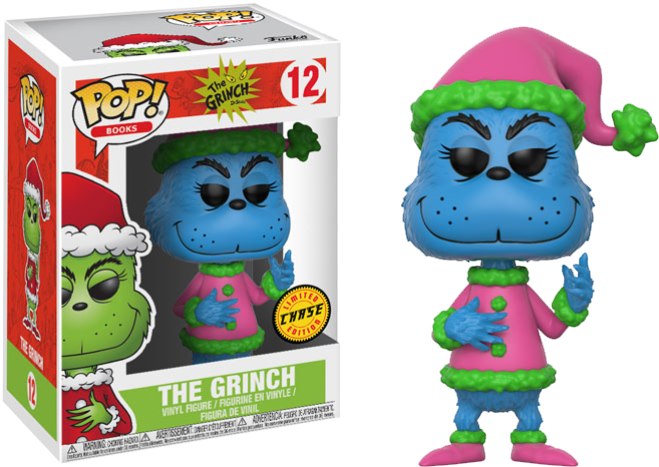 Pop Figure The Grinch Santa Grinch Chase - Funko Pop Grinch Chase (695x501), Png Download