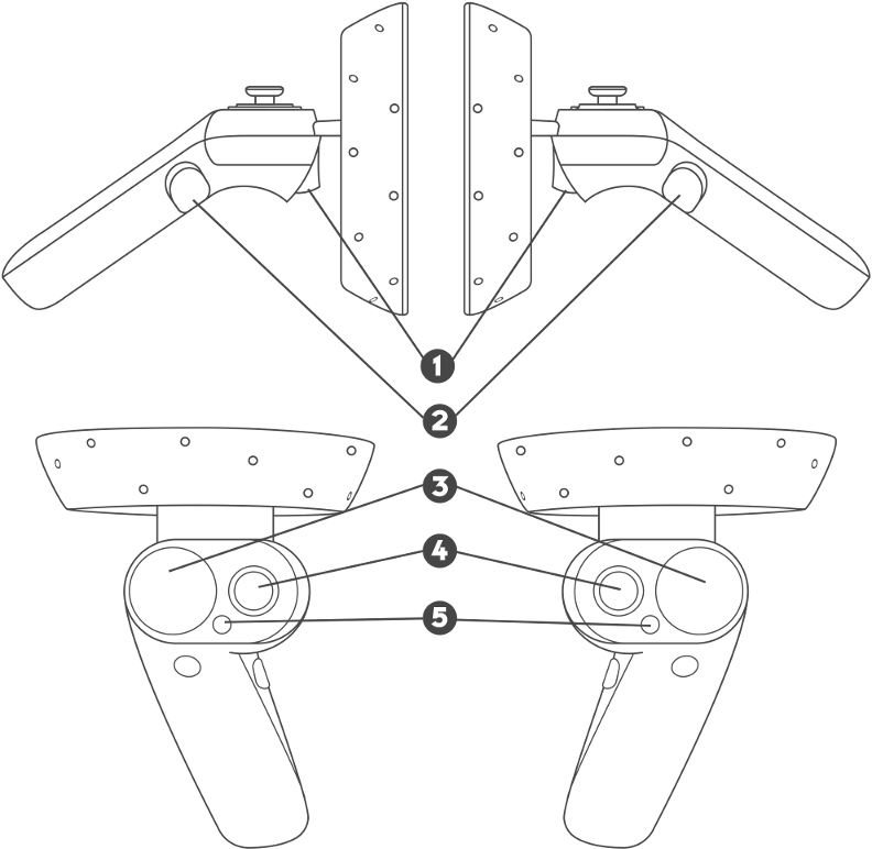 An Odyssey Controller Is Handled By The Tracked Vive - Sketch (1000x1000), Png Download