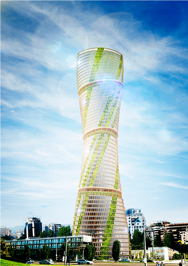 Courtesy Of Hermann Kamte & Associates - Skyscraper (1273x900), Png Download