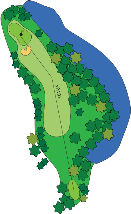Freeway Golf Course Hole Description - Golf Hole Description (592x823), Png Download