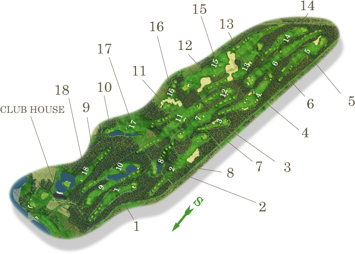 Legend Course - Penati Golf Resort (779x567), Png Download