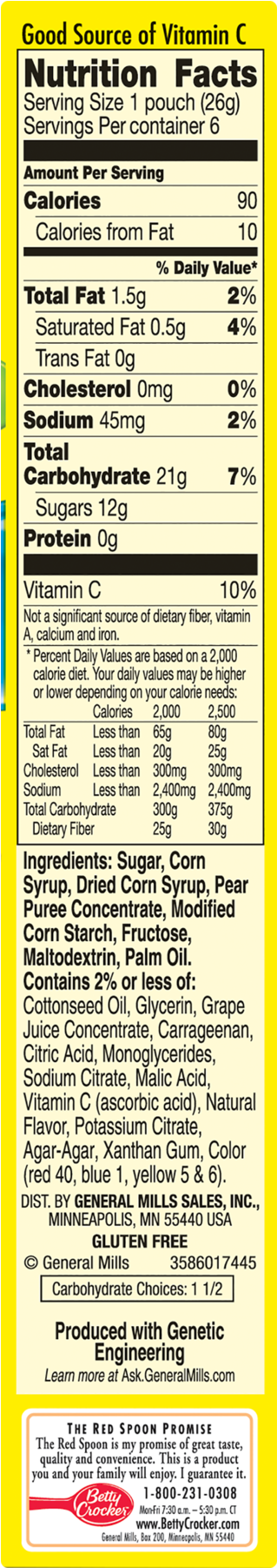 See More Hot 100 Fruit Snacks - Betty Crocker Fruit Gushers Strawberry Splash (1800x1800), Png Download