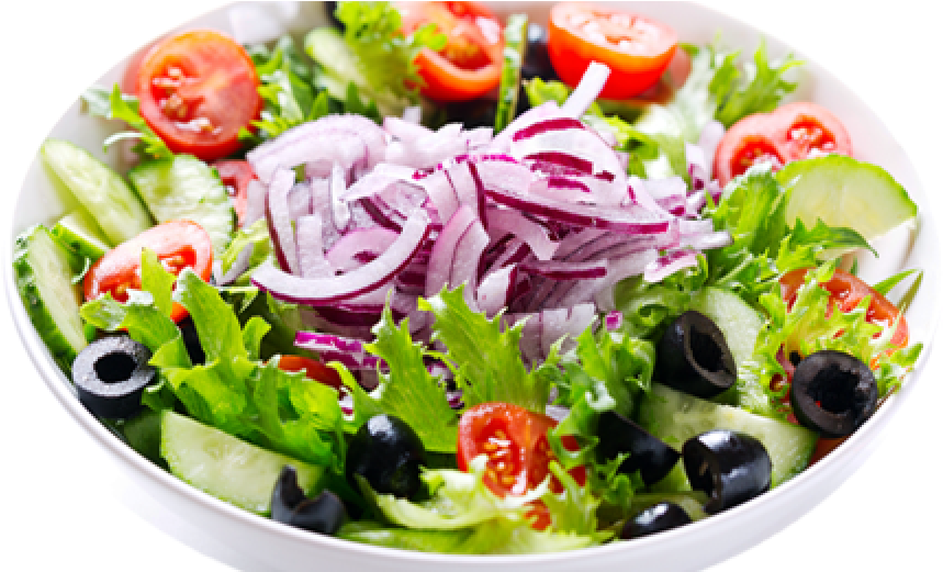 Basil Salad Dressing - Salad (1200x520), Png Download