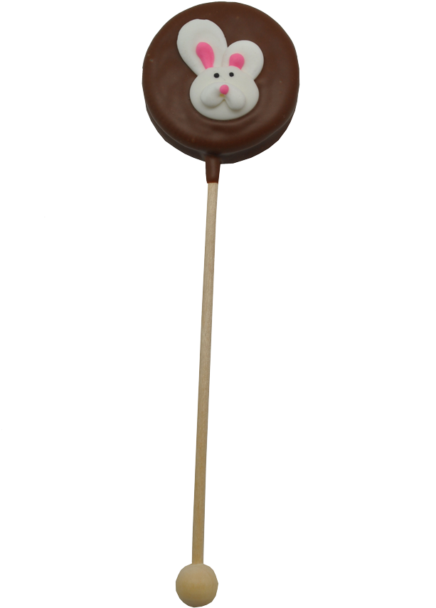 Easter Chocolate Covered Cookie Pop - Chocolate (664x1000), Png Download