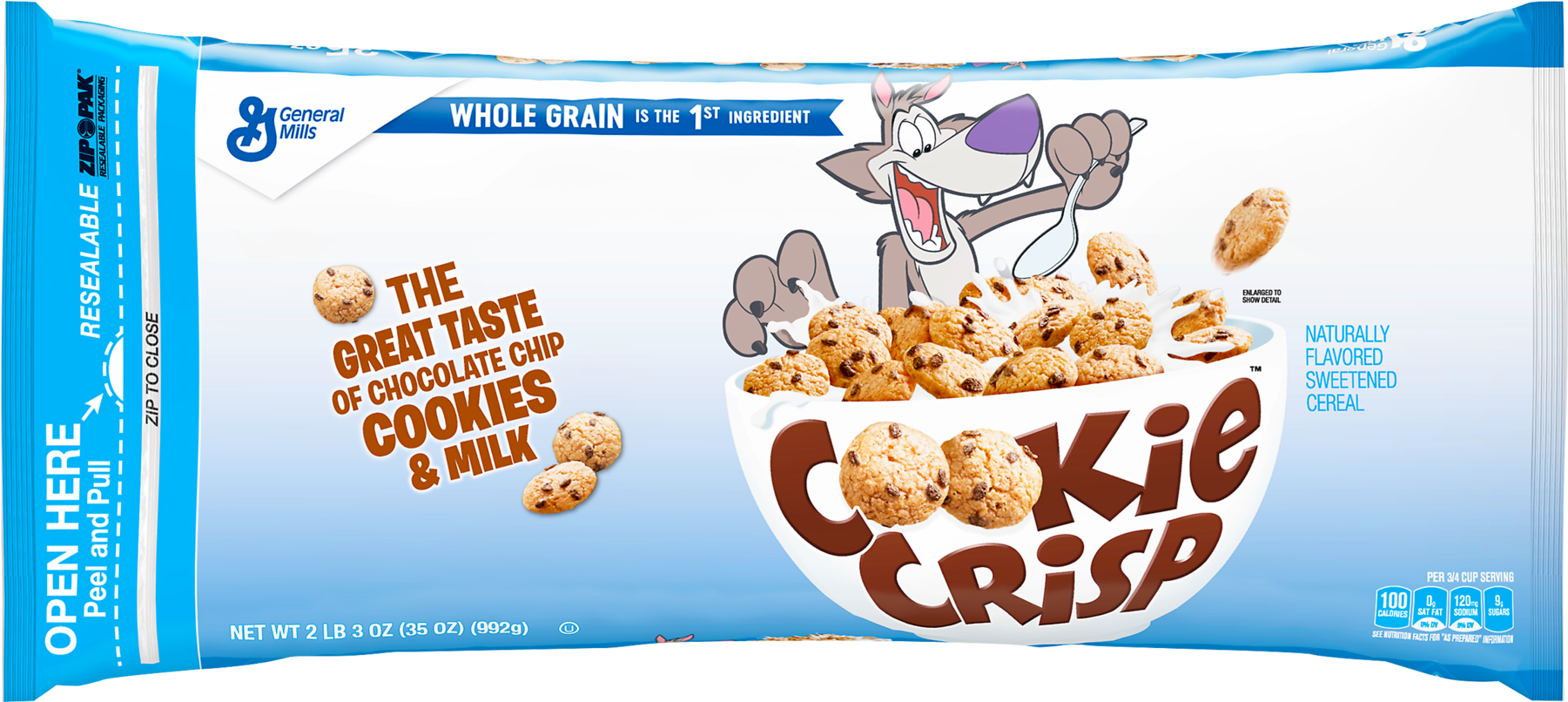 General Mills Cereal, Cookie Crisp - 11.25 Oz Box (1800x1800), Png Download
