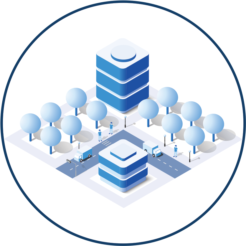 Asset Leadership Network Buildings Urban City Capitol - Map (850x850), Png Download