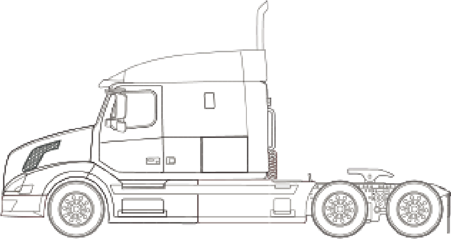 Volvo Vnm 630 Sleeper - Trailer Truck (931x494), Png Download