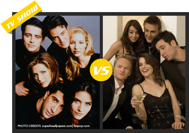 Friends Vs Himym - Himym Vs Friends (661x479), Png Download