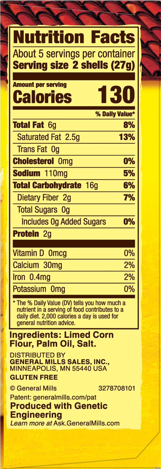 Old El Paso Stand 'n Stuff Shells, 10 Count, - Old El Paso Stand 'n Stuff Blue Corn Shells 10 Ct Box (1800x1800), Png Download