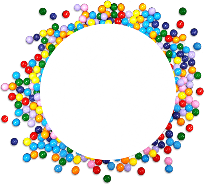 Candy Types Jelly Beans - Circle (698x600), Png Download
