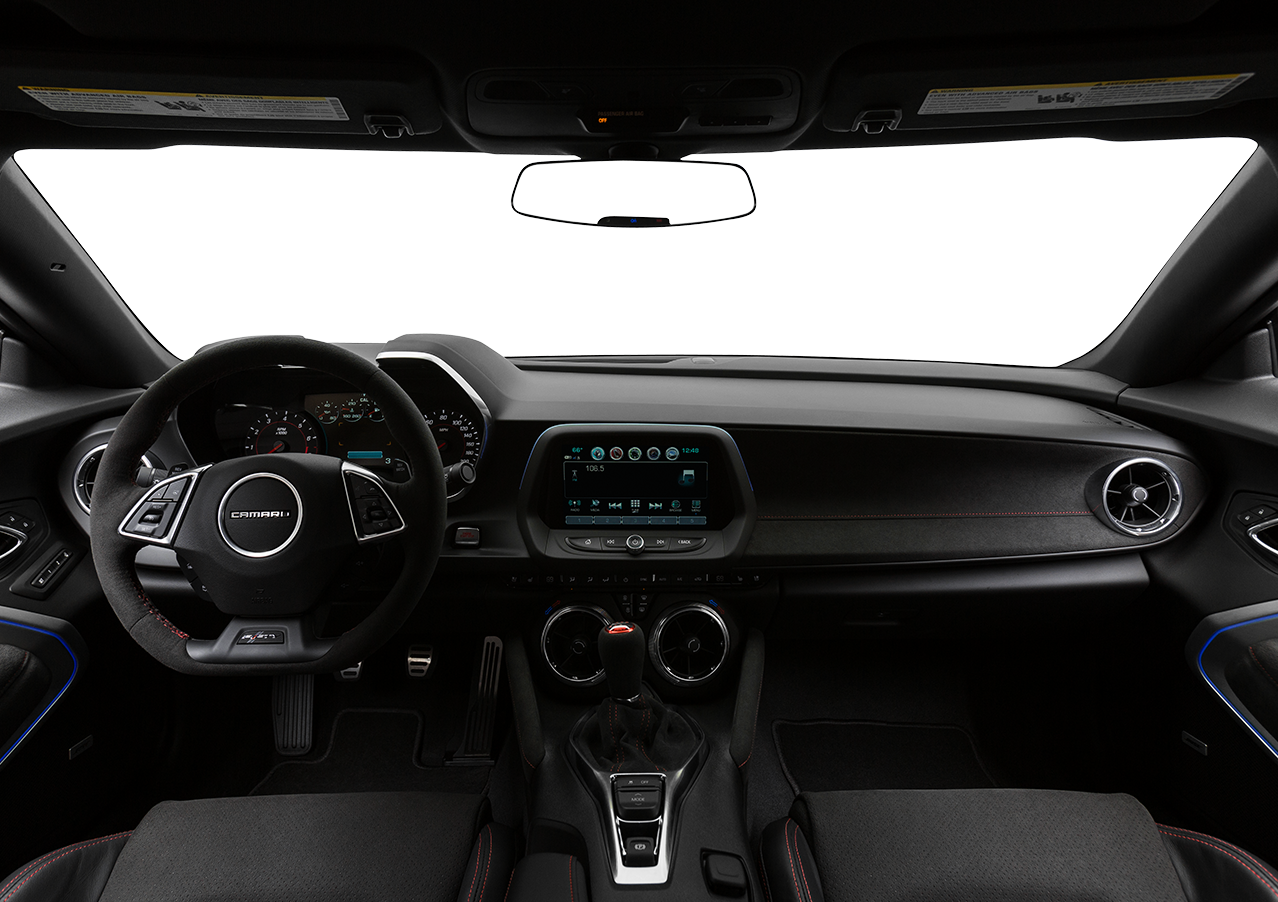 Interior Overview - 2018 Mustang Gt White (1278x902), Png Download