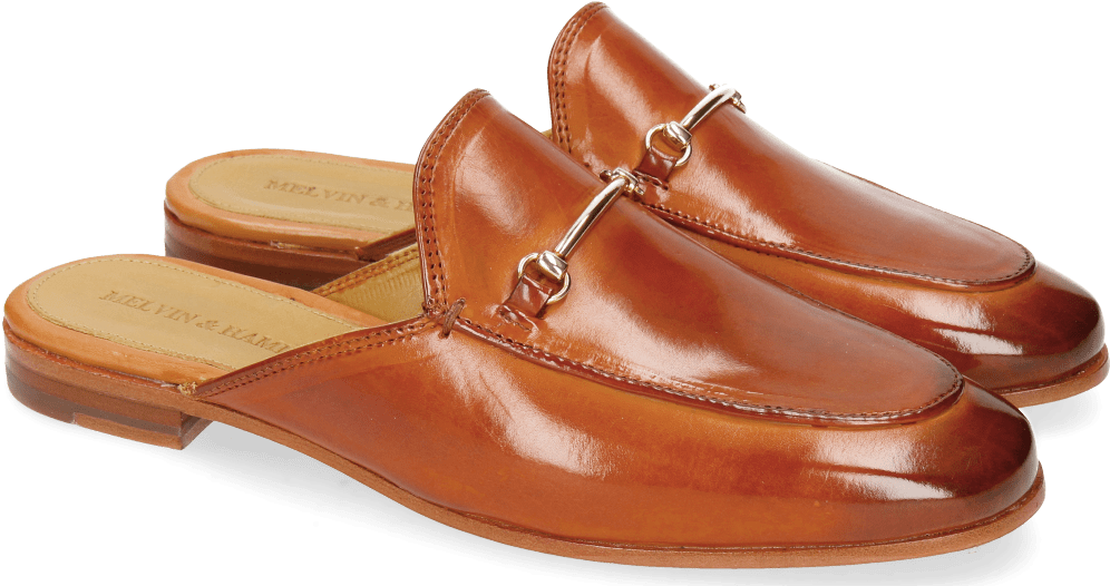 Mules Scarlett 4 Arancio Trim Gold - Melvin & Hamilton (1024x1024), Png Download