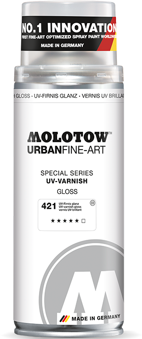 Molotow Urban Fine Art Uv Varnish Spray Paint (800x800), Png Download