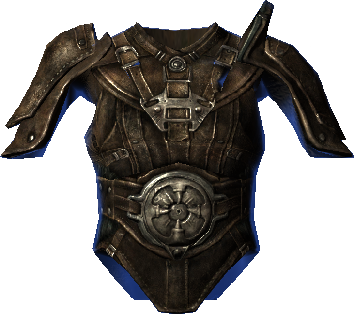 Leatherarmorofalteration - Skyrim Leather Chest Piece (744x744), Png Download