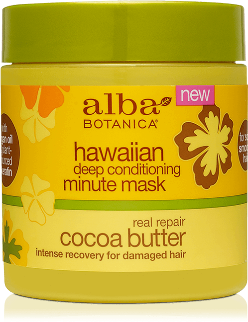 Size - 5 - 5 Oz - Alba Botanica Hawaiian Cocoa Butter Deep Conditioning (600x1200), Png Download