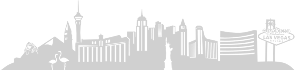 Vegas4 - Las Vegas Skyline Png (1170x313), Png Download
