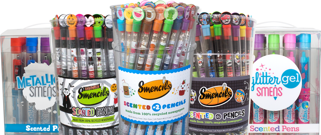 We Offer Two Fundraising Methods - Smencils Glitter Gel Smens (1102x465), Png Download