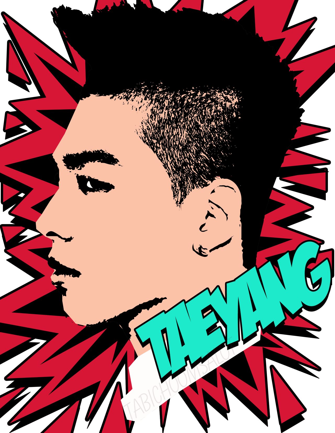 Bigbang Comic Style Edit - Poster (1280x1656), Png Download
