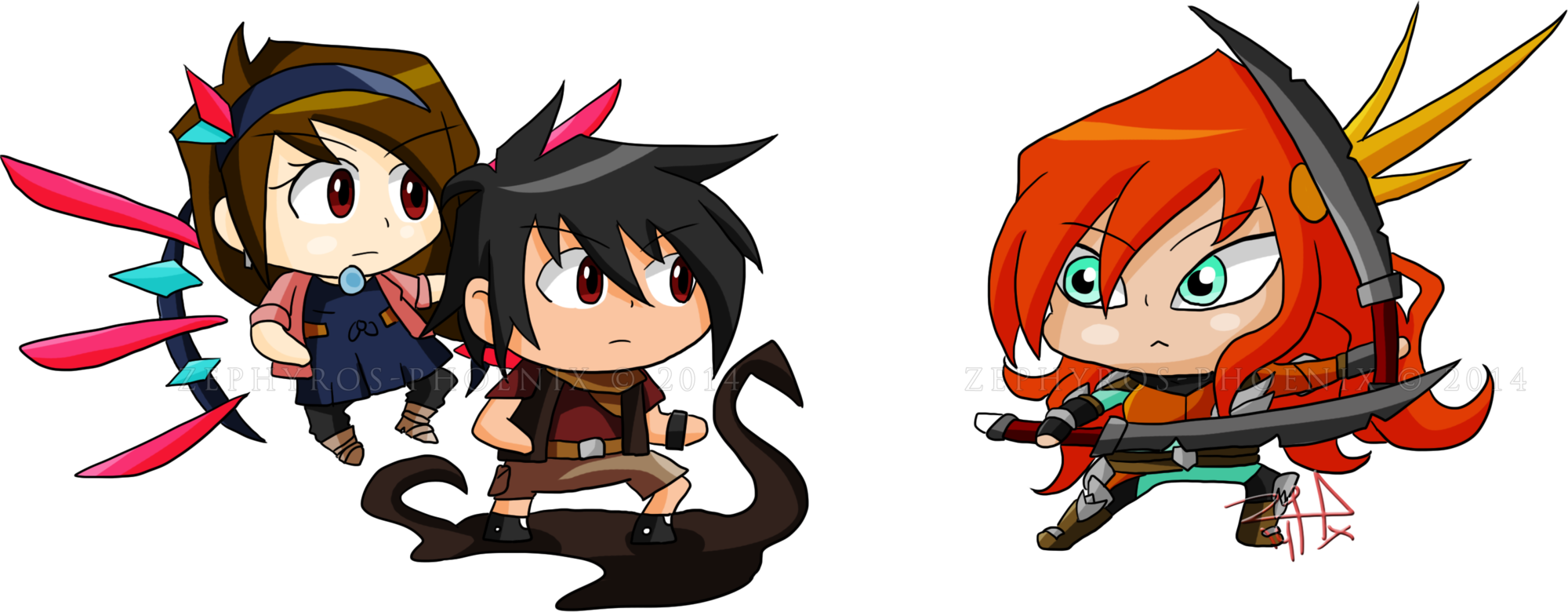 Mala Liam And Osprey - Cartoon (2000x780), Png Download