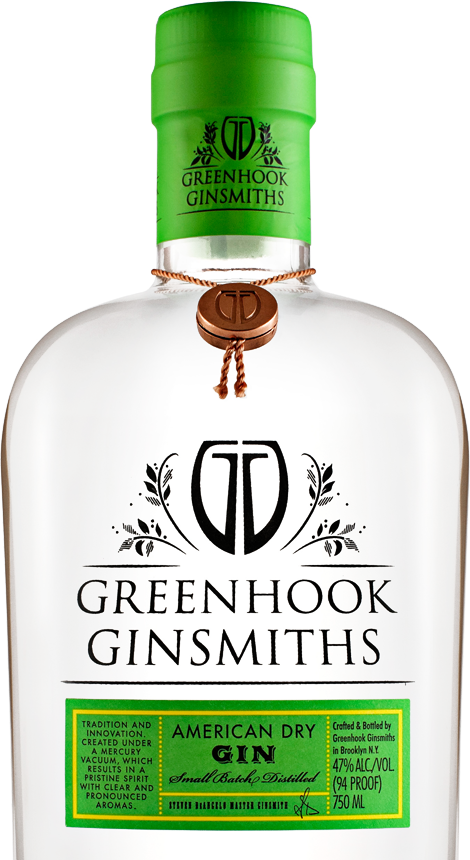Greenhook Ginsmiths American Dry Bottle (470x860), Png Download