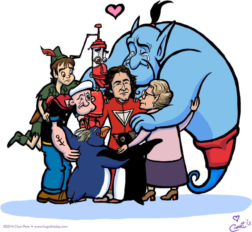 Robin Williams Fan Art (1000x844), Png Download