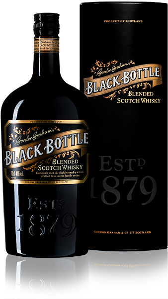 Black Bottle Blended Scotch Whisky - Black Bottle Blended Scotch Whiskey (630x610), Png Download