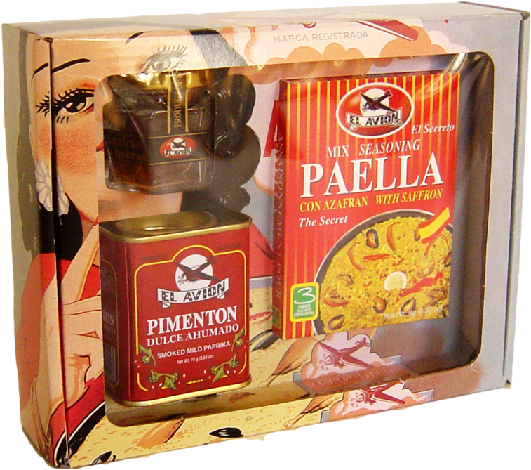 El Avión Gift Pack - Paella (898x768), Png Download