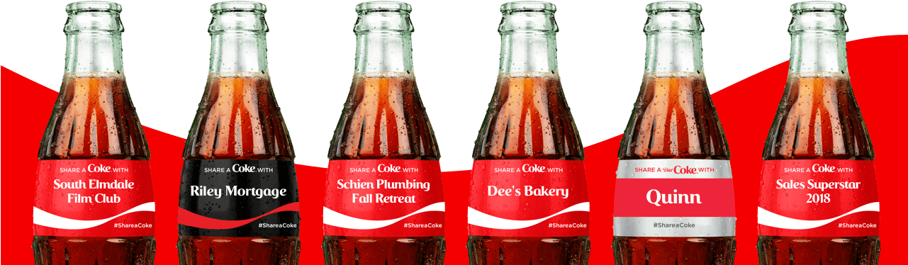 Personalized Bottles Personalized Bottles - Coca-cola Life - 8 Fl Oz Bottle (1280x680), Png Download