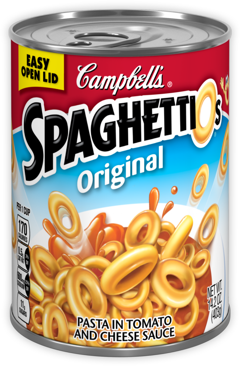 Spagos Transparent - Campbell's Spaghettios Original, 15.8 Oz. (1547x1547), Png Download