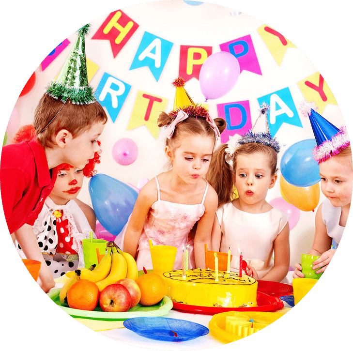 Party Tables For Rent In San Diego - Happy Birthday Party Banner, 10 Ft X 2 (729x725), Png Download