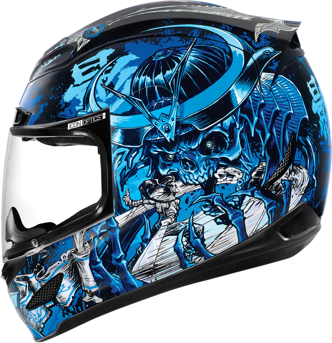 Airmada Shadow Warrior - Green Full Face Motorcycle Helmet (1162x1200), Png Download