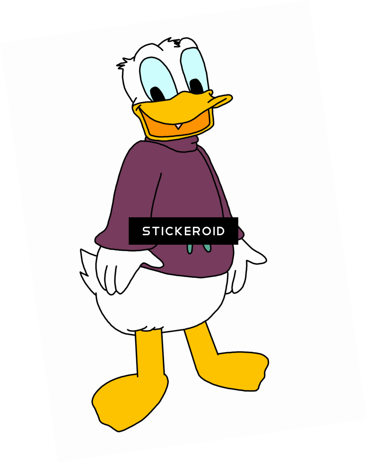 Donald Duck Actors Heroes - Donald Duck (1206x1518), Png Download