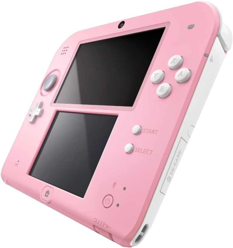 Nintendo 2ds Console Pink White (900x900), Png Download