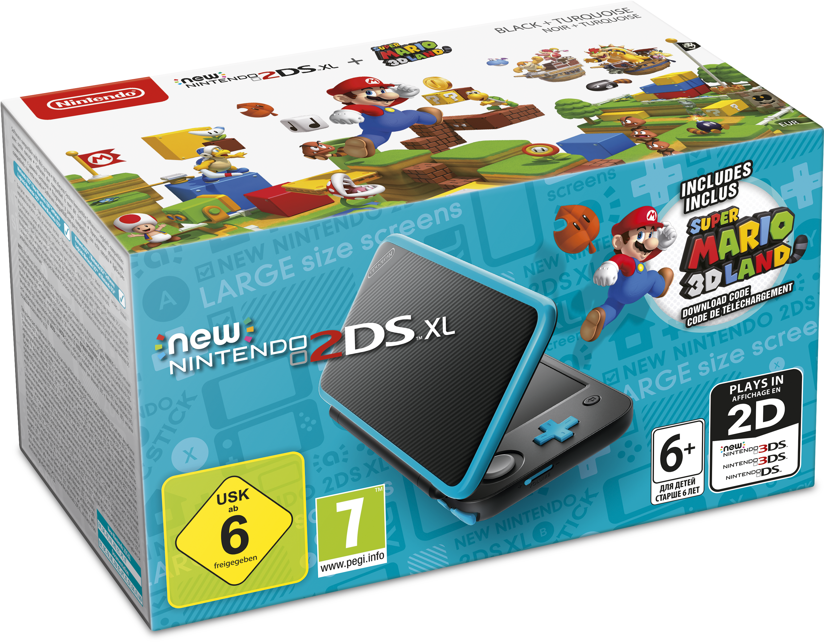 Nintendo To Release New Nintendo 2ds Xl Bundle With - Nintendo 2ds Xl Bundle Mario Kart (3445x2480), Png Download