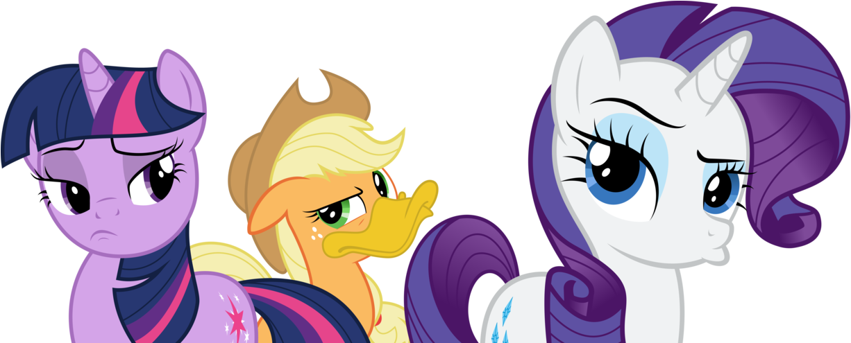 Appleduck Applejack Artist Lazypixel Duckface Literal - Rarity Twilight Sparkle Applejack (1280x494), Png Download