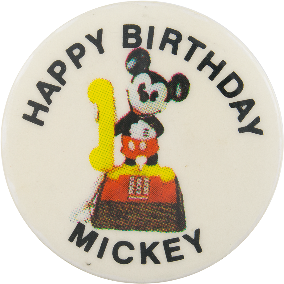 Happy Birthday Mickey Events Button Museum (1000x1000), Png Download