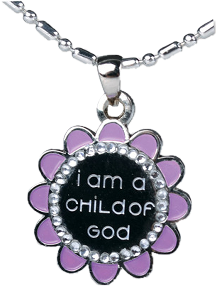 Flower I Am A Child Of God Necklace (1000x1000), Png Download