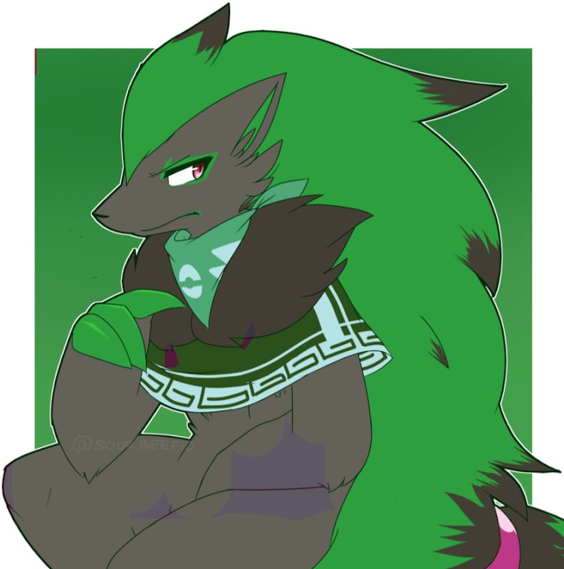 Zoroark Oc (800x799), Png Download