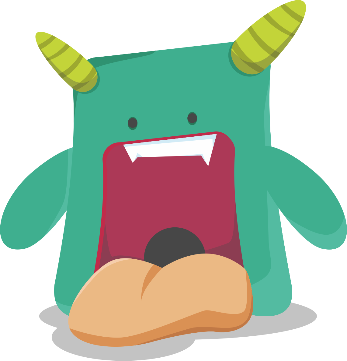 Big Tongue Png Clip Art Freeuse Stock - Monstruo Come Trabalenguas (1141x1186), Png Download