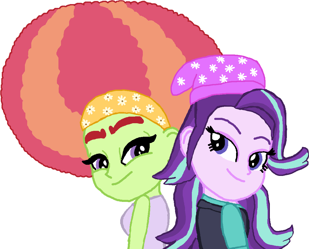 Afros Images Starlight Glimmer With Afro Tree Hugger - My Little Pony: Friendship Is Magic (1348x1017), Png Download
