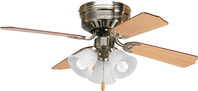 P2524 09 Progress Lighting Intended For Progress Lighting - Progress Lighting P2524-09 42-inch Hugger 4 Blade Fan (800x800), Png Download