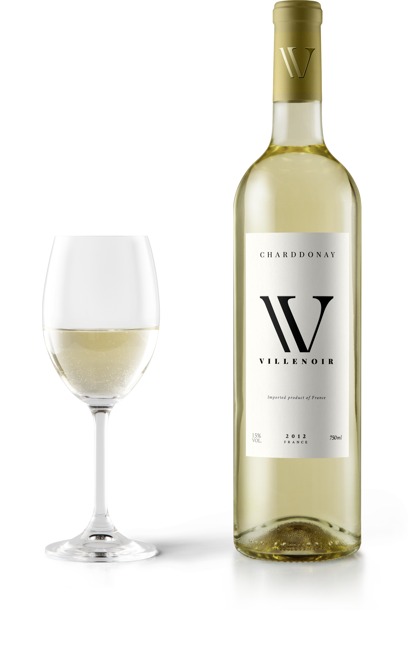 Villenoir Chardonnay - Wino Czekoladowe (1400x2225), Png Download