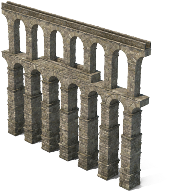 Rome Roman Aqueduct Segment Transprent Png Free - Acueducto Png (1000x1000), Png Download