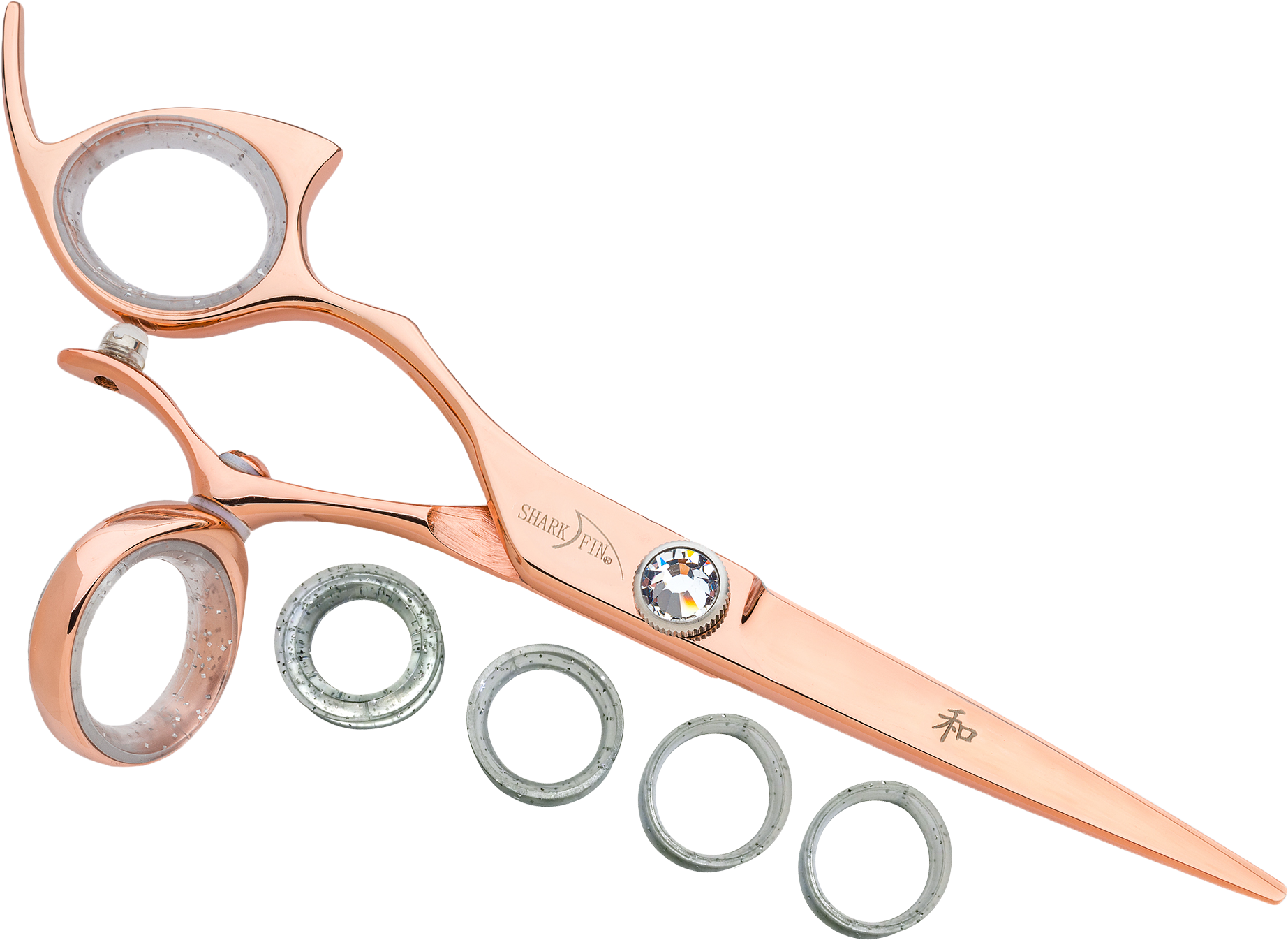 Left Hand Professional Swivel Rose Gold Titanium Cutting - Internet Coupon (2000x1421), Png Download