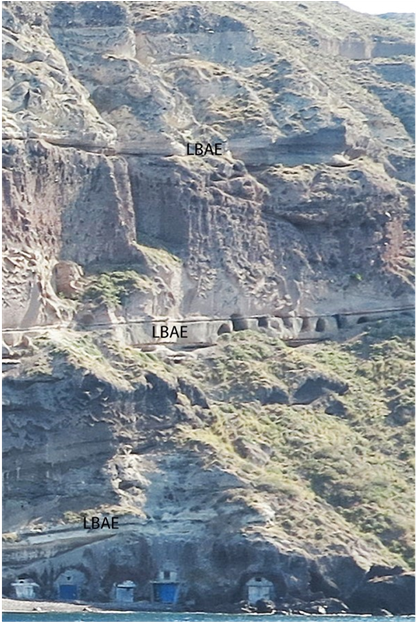 The Pumice And Ash Of The Lba Eruption Had Mantled - Cliff (903x621), Png Download