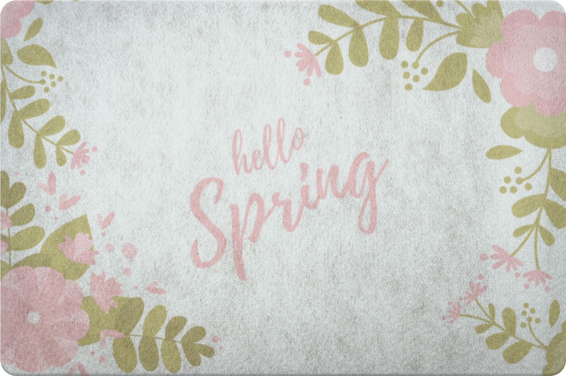 "hello Spring" Spring Quotes Doormat - Placemat (2000x2000), Png Download