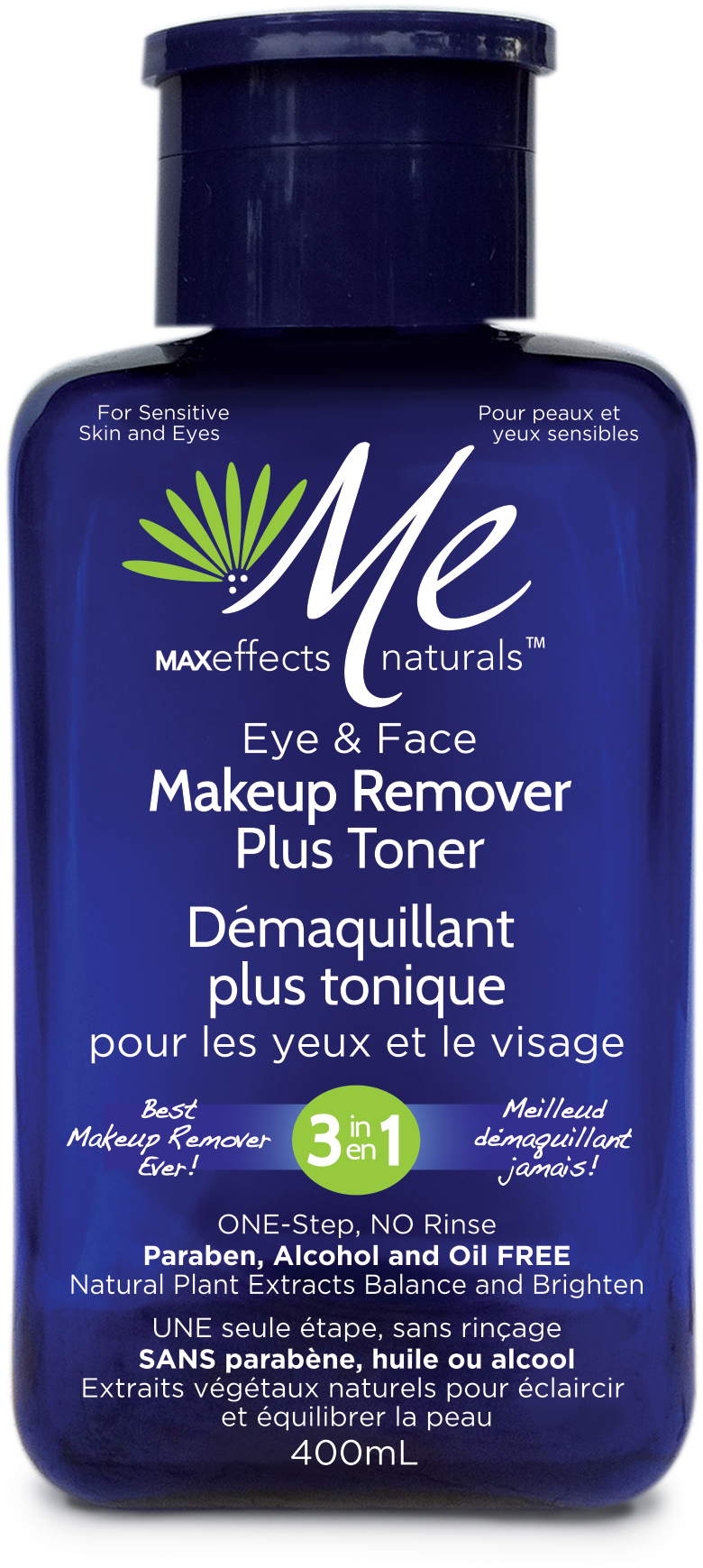 Me Maxeffects Naturals 3in1 Eye And Face Makeup Remover - Maxeffects Naturals (1265x1921), Png Download