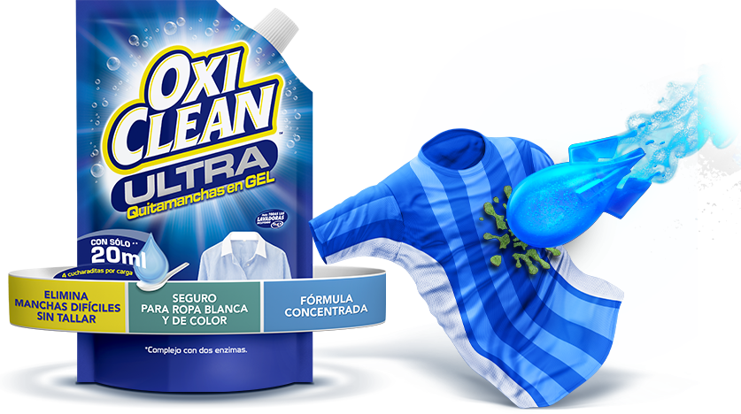 Nueva Poderosa Fórmula En Oxiclean™ Ultra Quitamanchas - Oxiclean Stain Remover Chlorine Free (837x468), Png Download