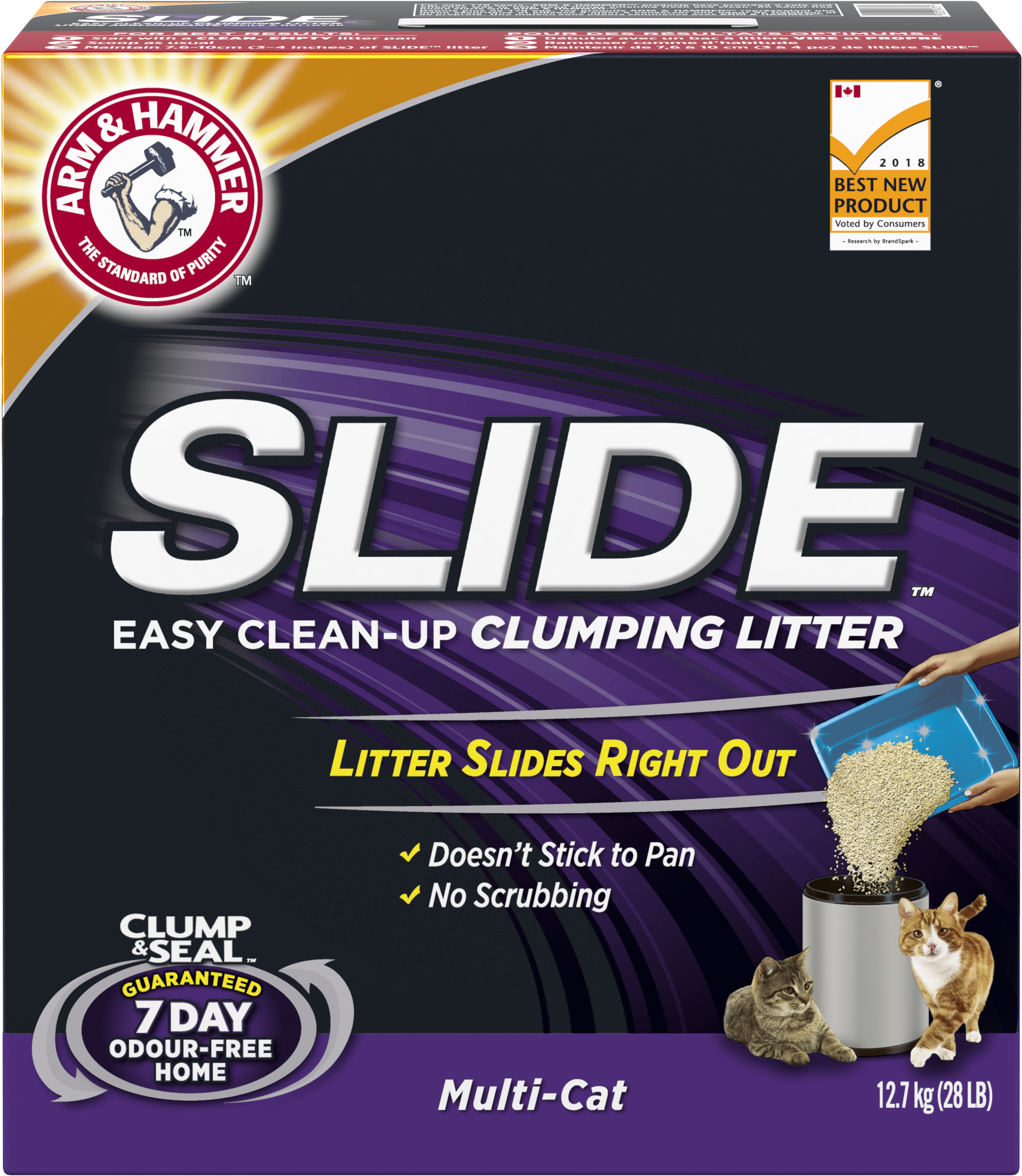 Easy Clean-up Litter2 Products - Arm And Hammer Slide Cat Litter (3000x3000), Png Download