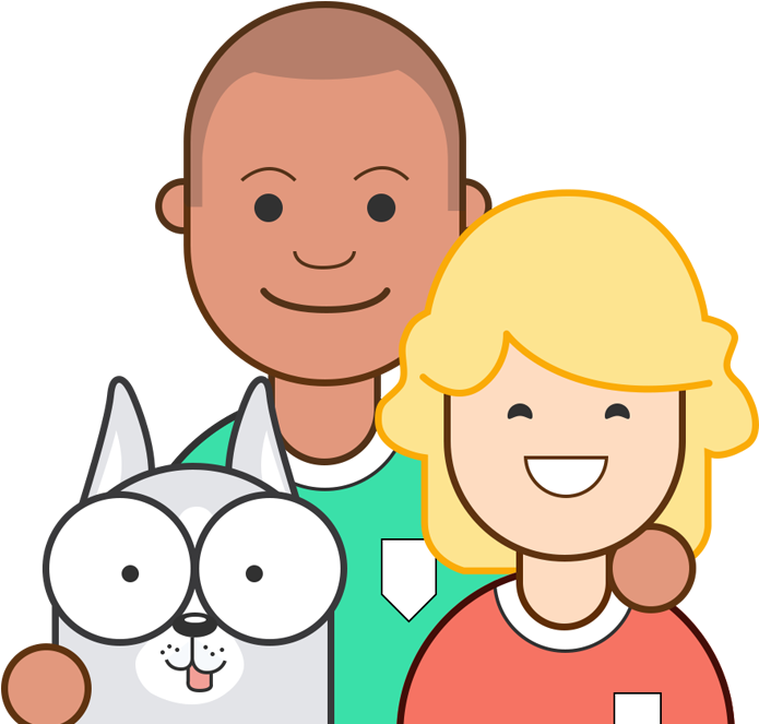 Communicate With Your Family And Teammates Using The - Cartoon (875x875), Png Download